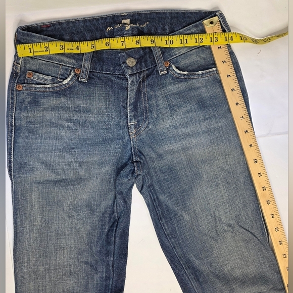 7 For All Mankind Jeans, A Pocket. Bootcut Flair, Low Rise, 24 " Waist - Picture 7 of 14